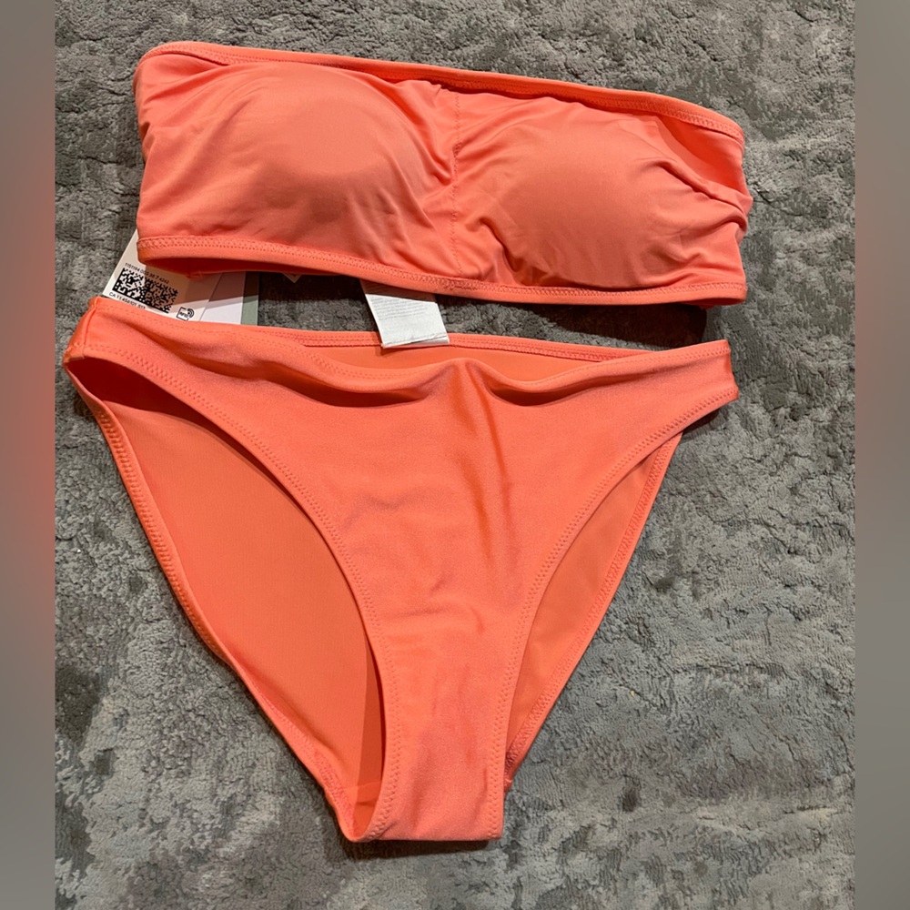H&M Vibrant Orange Bikini Set. NWT